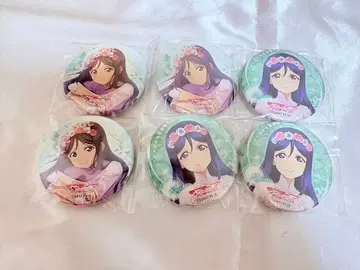 마츠우라 카난 Aqours Flowerparty 캔뱃지 6개 세트