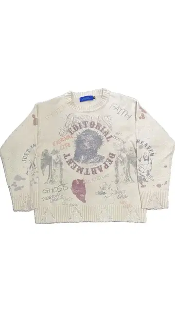 데미지 니트 지저스 디자인 Editarial Department