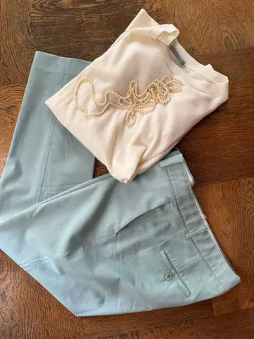 띠어리 빅 사이즈 8 울 혼방 팬츠 예쁜 색상