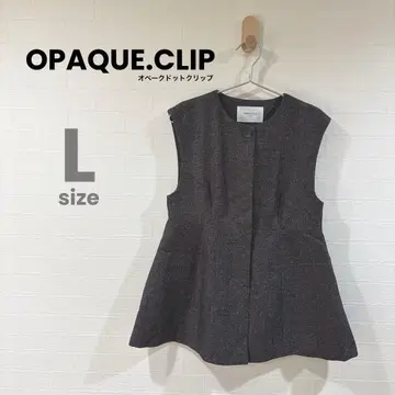 [ RT-252 ] 오파크 클립 울 라이크 페플럼 베스트 L