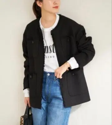 저널 스탠다드 트위드 자켓