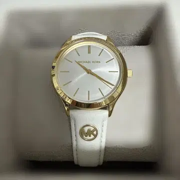 MICHAEL KORS 아날로그 손목시계 골드/화이트