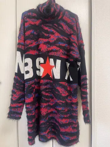 레트로풍 터틀넥 스웨터