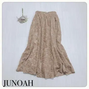 [ 레어 XL ] JUNOAH 주노아 샤기 하이웨스트 플레어 스커트