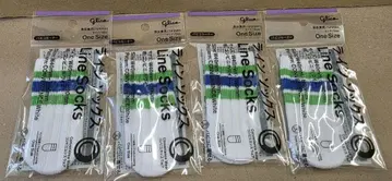 글리코 파피코 스웨터 훼미리마트 한정판 라인 양말 패턴 4개 세트