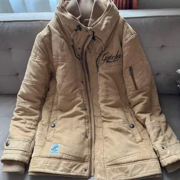 Gotcha 후드 부착 자켓 베이지