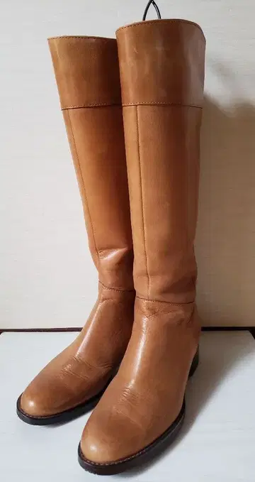 리걸 레더 롱 부츠 카멜 소가죽 23cm