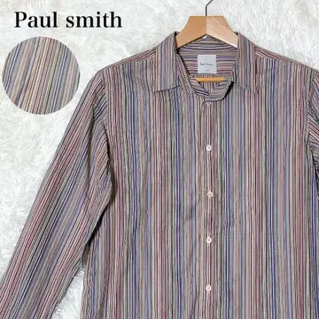 Paul smith 폴스미스 멀티 컬러 스트라이프 패턴 긴팔 셔츠 L