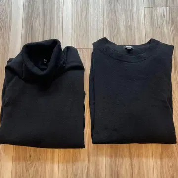 유니클로 캐시미어 니트 스웨터 세트 (터틀넥, 크루넥)