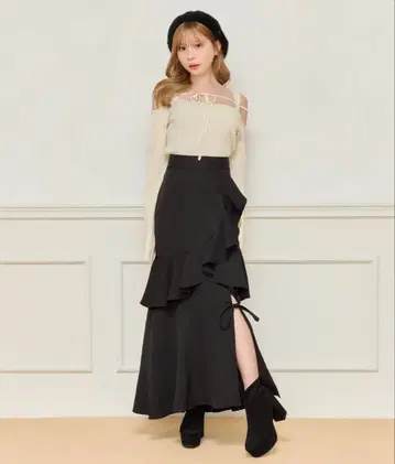 레이스업 리본 스커트 ( apres jour )