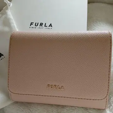 FURLA 핑크 3단 폴더형 지갑