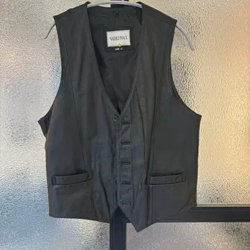 VARIO MAX 블랙 가죽 베스트 L 사이즈