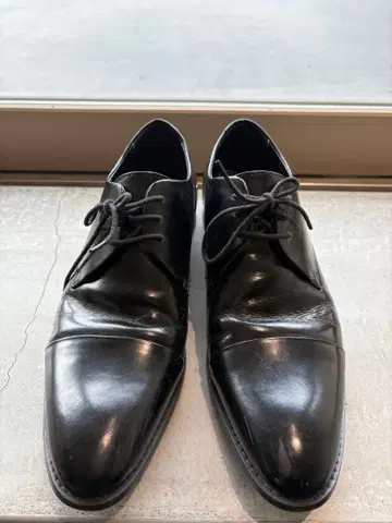 블랙 드레스 신발 레이스업