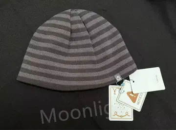 COYSEIO 그레이 스트라이프 니트 모자