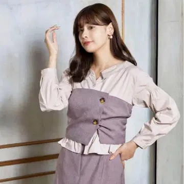 [ 정가 25000엔 ] Carettedocking Shirt Dress