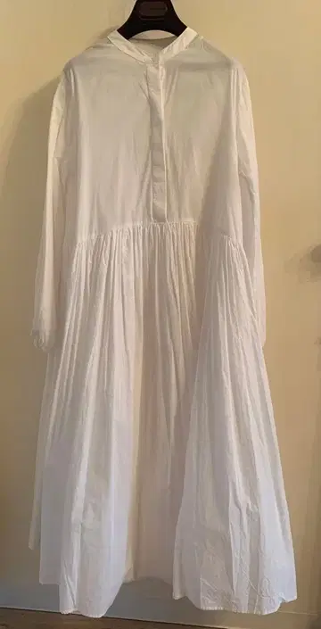논브랜드 화이트 셔츠 원피스 맥시 롱