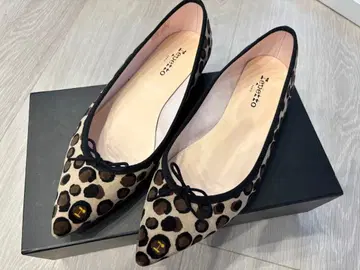 Repetto 레오파드 무늬 플랫슈즈