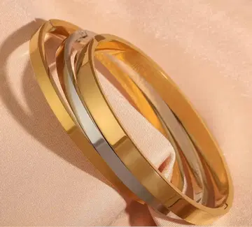 골드 실버 뱅글 3개 세트