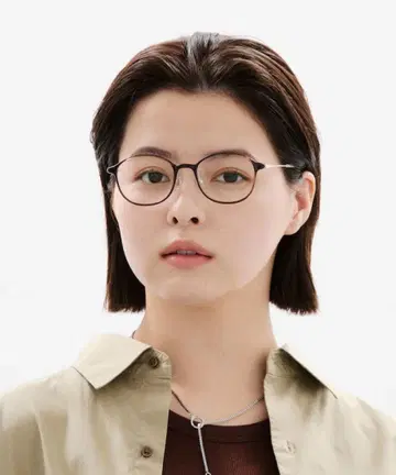 JINS 안경 블루라이트 차단 도수 없음 다크 브라운