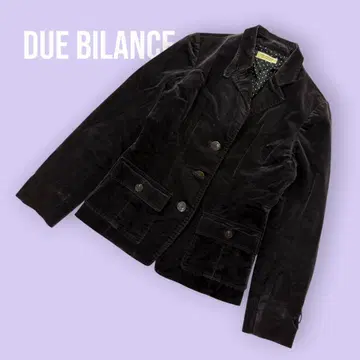 DUE BILANCE 코듀로이 테일러드 자켓 브라운 S-1027