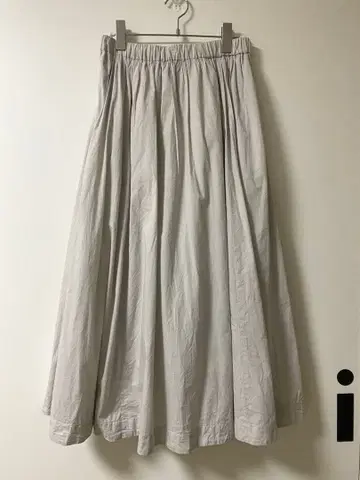 카구레 롱 스커트 아이스 그레이 면 100% 인도산