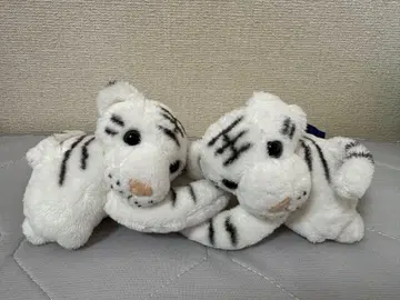 화이트 타이거 봉제 인형