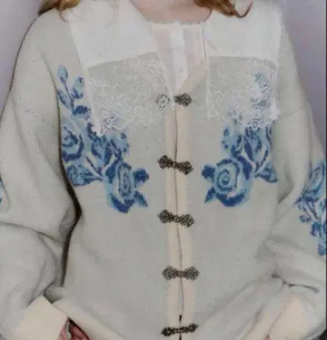 idem 이뎀 flower china 가디건