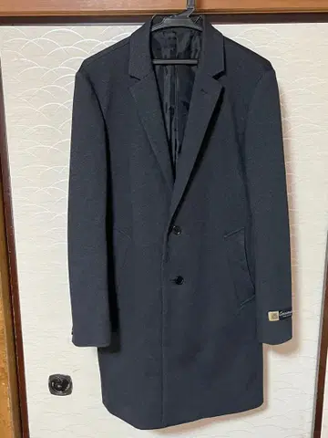 Carreman 다크 그레이 체스터 코트 M 사이즈