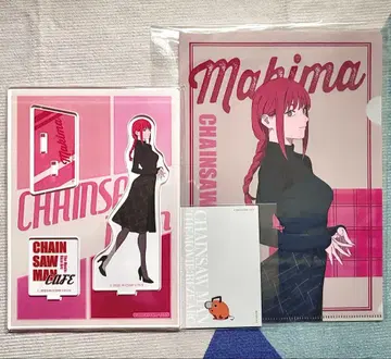 마키마 체인소 맨 카페 아크릴 스탠드 클리어 파일 특전