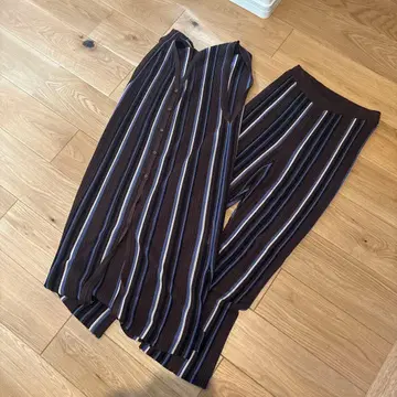 LEPSIM 스트라이프 드레스 팬츠 셋업