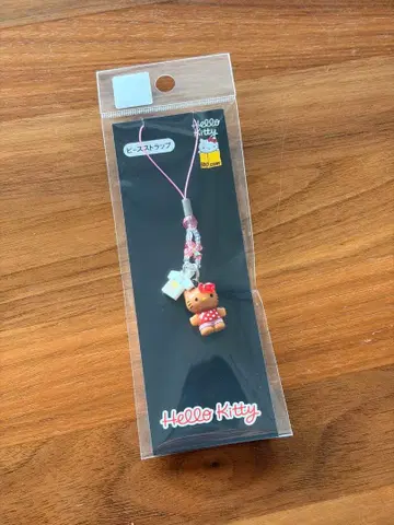 헬로키티전 비즈 스트랩 교토 한정판 일광화상 키티 갱그로키티