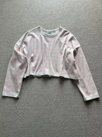 [ 새상품 택 포함 ] 저널 스탠다드 스트라이프 크롭 T셔츠