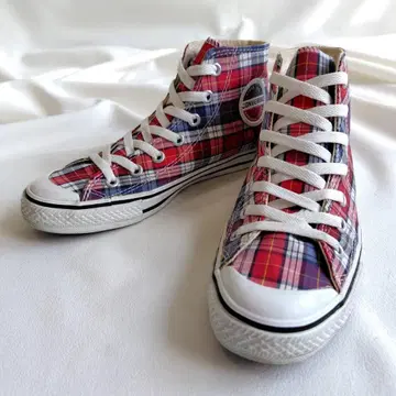 24.5cm CONVERSE 컨버스 올 패턴 체크 무늬 캔버스1