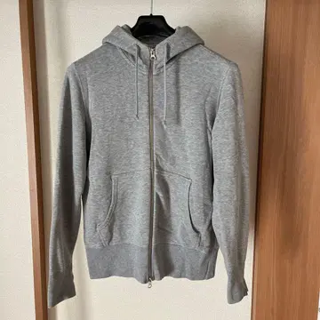 LOOPWHEELER HIGH ZIP HOODIE 그레이 S 사이즈