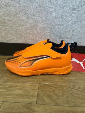 [ 새상품 ] PUMA 축구 신발 오렌지 17.5cm