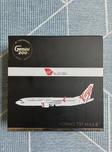 Gemini200 Boeing737MAX8 Virgin Australia