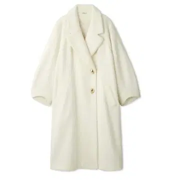 SNIDEL 샤기 롱 코트 2024AW