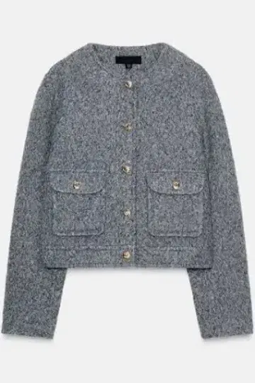 ZARA 부클레 숏 자켓