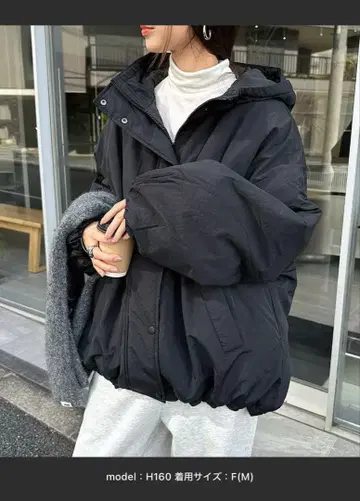 andme 몬스터 후드티 오버 사이즈 블루종 점퍼 아우터 블랙 M