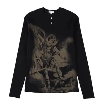 [ L ] VALLAD / V.HENRY NECK L/S / 써멀 블랙