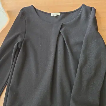 ROPEPicnic 블랙 그레이 슬리브 미니 원피스