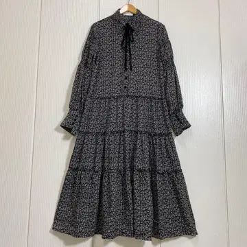 MIELI INVARIANT 플로럴 티어드 셔츠 드레스