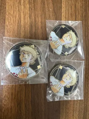 다이아몬드 A 원화전 나루미야 메이 캔뱃지 3개 세트