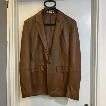 ZARA 브라운 가죽 자켓