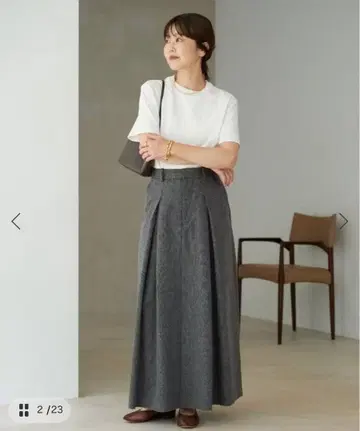 R'IAM 트위드 본딩 스커트 34 사이즈