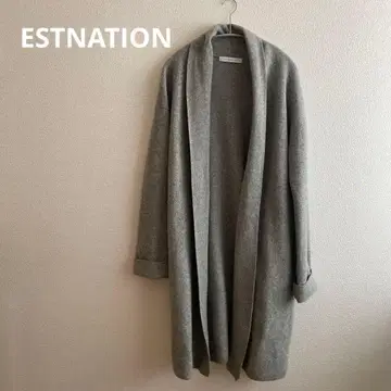ESTNATION 에스트네이션 그레이 롱 가디건