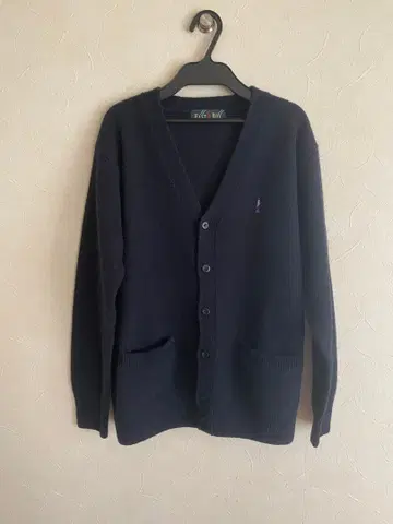 이스트 보이 네이비 V넥 가디건