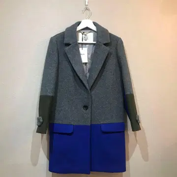 택 포함 Kaon/카온 백 프릴 코트 사이즈 36 모 100%