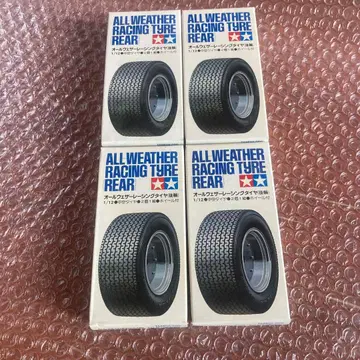 미사용 4상자 1/12 타미야 올웨더 레이싱 타이어 후륜
