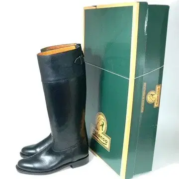 PALANCO 파란코 가죽 자키 부츠 23.5cm L/BLK